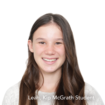 Leah, Kip McGrath Student